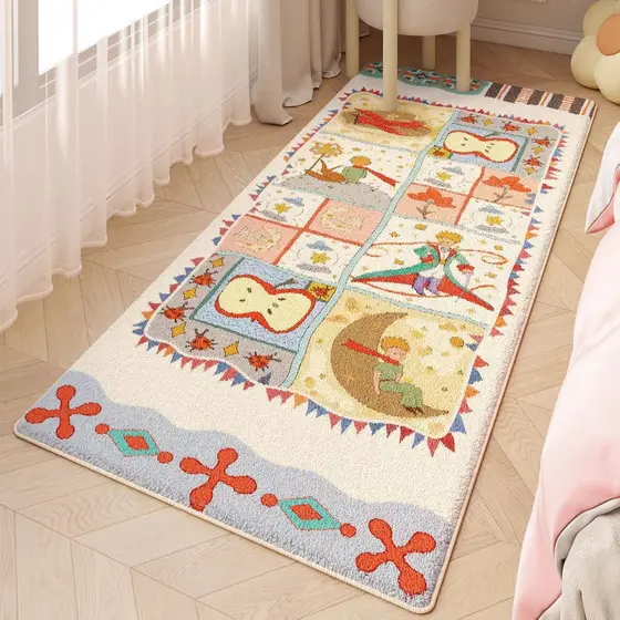 [Novo produto] tapete de quarto infantil cobertor de cabeceira sala de estar tapete de mesa de café cobertor quarto ins