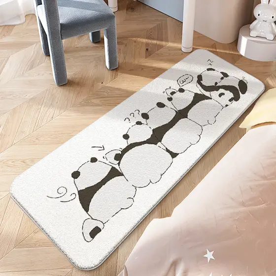 [Novo produto] tapete de quarto de desenho animado tapete de cabeceira de quarto infantil cobertor de pelúcia tapete de