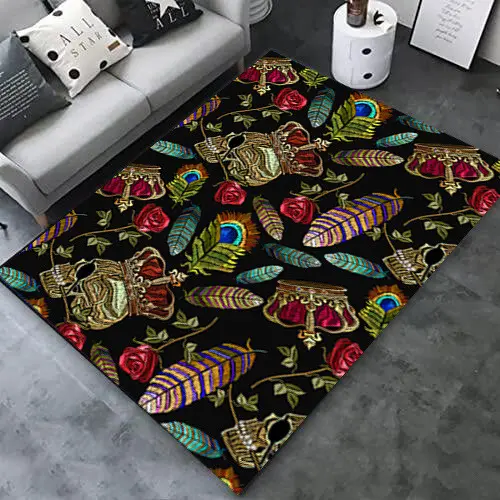 [Novo produto] Tapete série escura Horror Caveira Tapete para sala de estar Tapete para porta de entrada doméstica