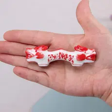 Porta-canetas de cerâmica para animais Porta-canetas Suporte para pauzinhos de dragão duplo Porta-pauzinhos Porta-caneta