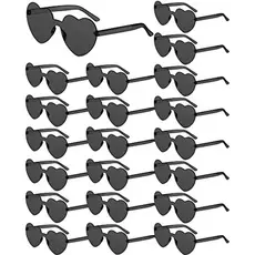 Frienda 20 Pares De Óculos De Sol Em Formato De Coração , Sem Aro , Cor Doce , Para Mulheres , Homens , Lembrancinhas De