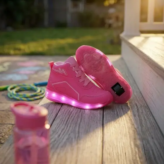 Tênis Infantil de rodinha retrátil com Led para meninos e meninas criativos