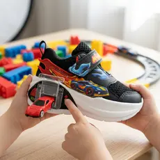 Tênis Infantil Carrinho Meninos Meninas Carrinho Hot Produto Premium Com Compartimento Pro Carrinho Que Já Vem Incluso