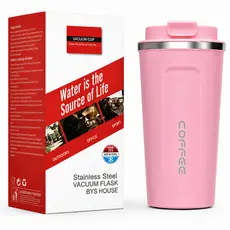 Copo Térmico 510ml Aço Inox 304 com Tampa Antivazamento Mantém Quente e Frio Caneca Portátil para Café Chá