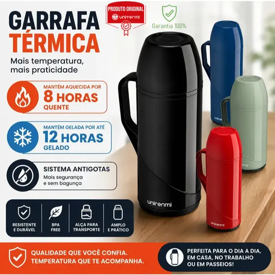 Garrafa Térmica Mesa Roma Café Chá Unitermi