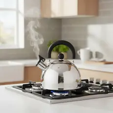 Chaleira Aço Inox Com Apito 2 Litros Unitermi
