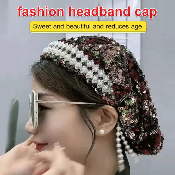 【Para Todas as Estações】Trendy Ethnic Hat for Women Headband Included/Chapéu Feminino/Estilo Étnico