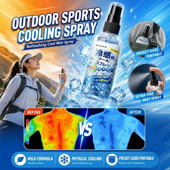 【Resfriamento Instantâneo】[Rápido Enfriamiento] Spray/Portátil/Refrescante/Esportes/Exterior