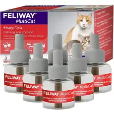 Refil de Difusor Calmante para Gatos FELIWAY MultiCat (Pacote com 3, Suprimento para 90 Dias) – Ajuda a Reduzir Lutas