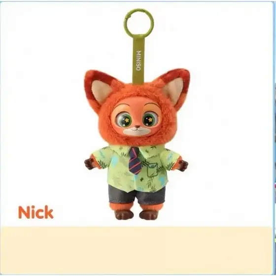 Zootopia Série Completa 6 Brinquedos de Pelúcia, Figura Estilosa de Vinil, Caixa Surpresa, Chaveiro, Enfeite para Bolsa,