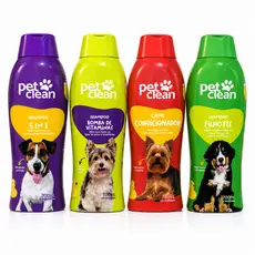 Shampoo e Condicionador Pet Clean Cachorro Gato Banho Pet Shop 700ml