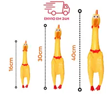 Galinha Frango Borracha Mordedor Cachorro Pet Faz Barulho / Brinquedos Cachorro