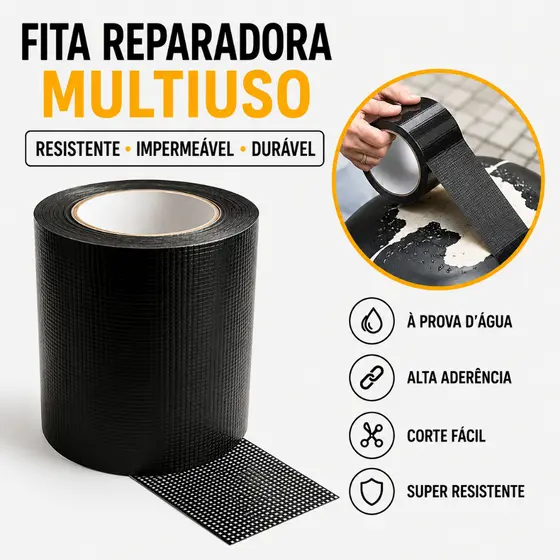 Kit De Reparo De Couro Fita Adesiva Preta Para Móveis , Sofás , Assentos De Carros