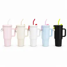 Garrafa Térmica De água 1200ml Copo Chaveiro com Tampa e Canudo