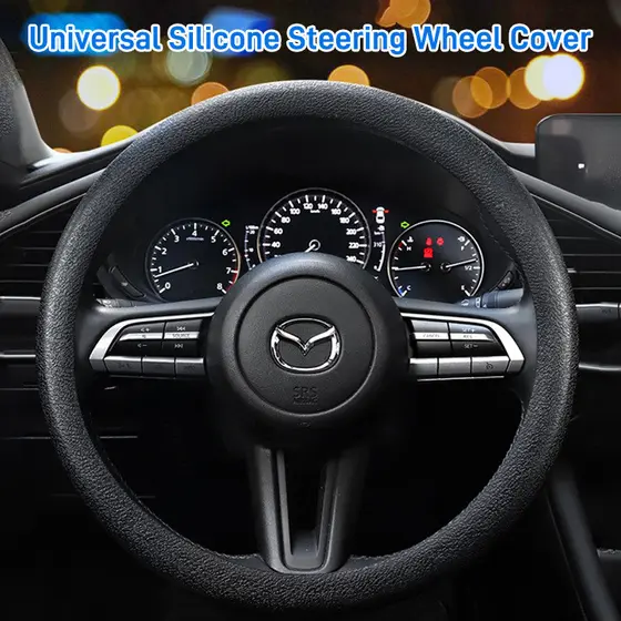 【Durável e Lavável】♥Washable wearable silicone steering wheel cover Direção/Carro/Proteção