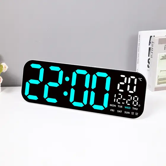 65cm LED relógio de parede simples multifuncional relógio eletrônico tela grande Digital sala estar relógio controle rem