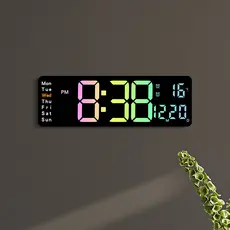 Novo relógio de parede colorido simples multifuncional sala estar relógio contagem regressiva venda quente relógio eletr