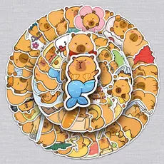 50 novo estilo capivara Graffiti adesivos exclusivos dos desenhos animados bonito Animal decoração copo de água do telef