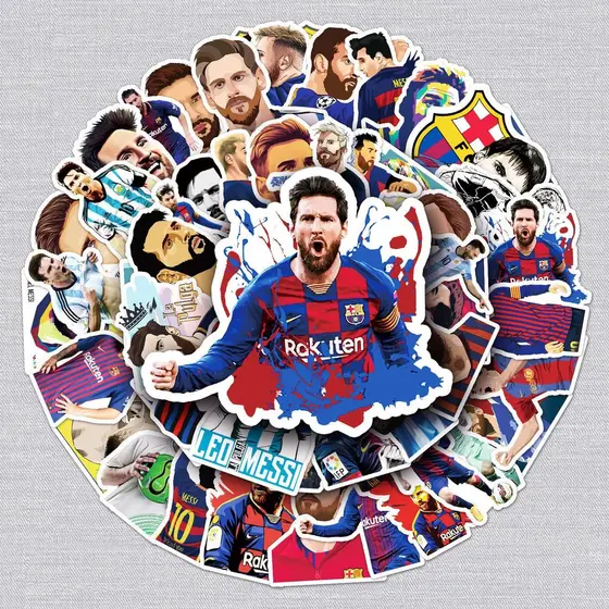 51 folhas estrela Messi não repetitivo Graffiti adesivos à prova dwaterproof água Tablet PC bagagem do telefone móvel de