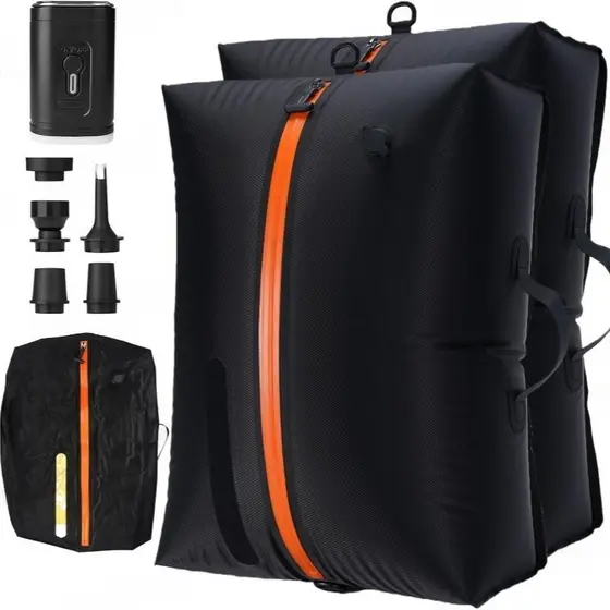 2 unidades de Sacos de Armazenamento a Vácuo para Viagem, Sacos de Compressão Grandes de 44L para Bagagens de 22"+, Roup