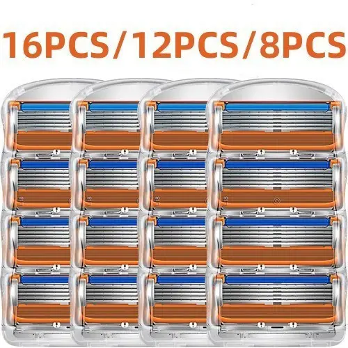 16 Peças/12 Peças de Lâminas de Barbear Fusion 5 para Homens/para Fusion