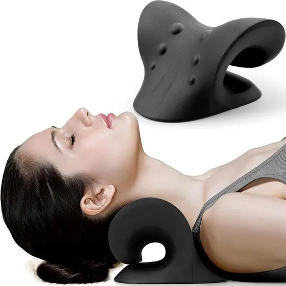 Relaxador de Pescoço e Ombros RESTCLOUD, Dispositivo de Tração Cervical para Alinhamento da Articulação Temporomandibula