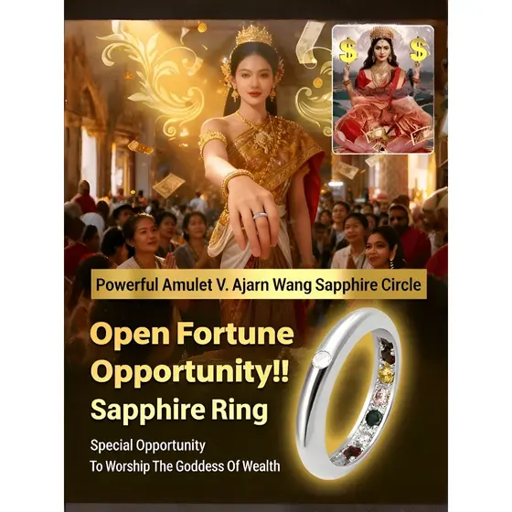 【Design Elegante】 Elegant Good Fortune Wealth Ring Anel da Fortuna/Anel de Riqueza/Acessórios de Moda/Presente