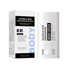 Bastão Esfoliante Corporal com Ácido Glicólico, 18g, Esfoliante Corporal em Bastão, Esfoliante Corporal em Shot, Esfolia