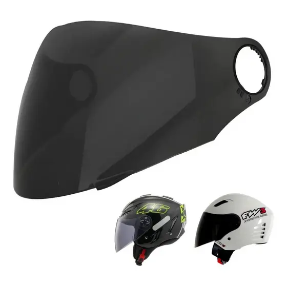 Viseira Fumê 2mm Para Capacete FW3 X Open Compatível AGV Blade Policarbonato Anti Risco Vipol