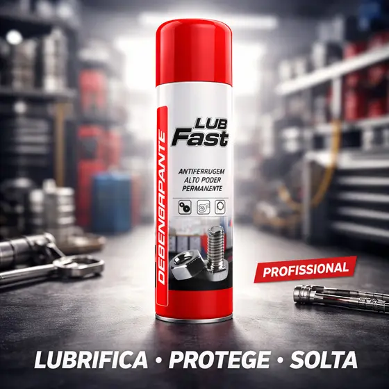 Desengripante Spray Lub Fast 300ml Antiferrugem Lubrificante Proteção Permanente