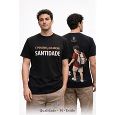 Camiseta Católica  Carlo Acutis – Para Quem Acredita Que A Fé Também Tem Estilo