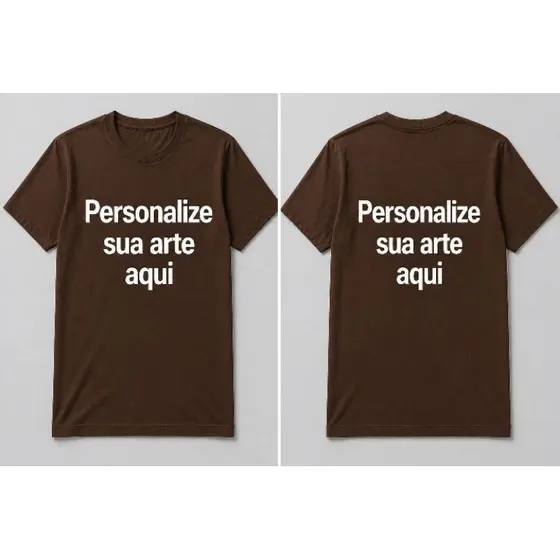 Camiseta Personalizada Básica Estampada Uniforme Empresa Logo 100% Algodão