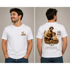 Camiseta São José Operário Unissex Camisa Católica Fé Trabalho
