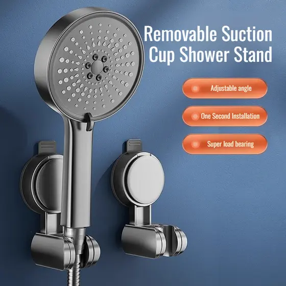 【Alta Potência】Removable Suction Cup Shower Bracket/Suporte de Chuveiro/Suporte de Parede/Ventosa para Banheiro