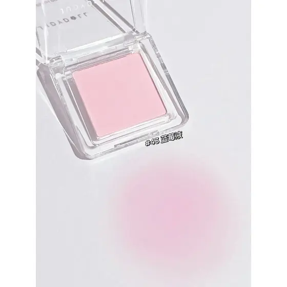 A cor expandida é macia!Blush Laranja No. 43 Blush Roxo No. 52 Blush Azul No. Blush fosco monocromático 35/49/44