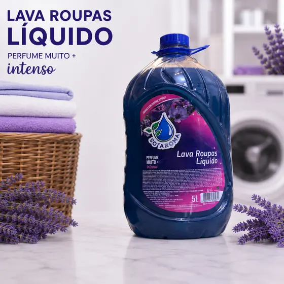 Lava Roupas Sabão Liquido Só Aroma 5 litros 2 litros Tira Manchas Mais Branco Máquina de Lavar