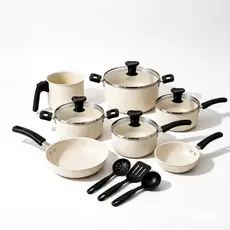 Jogo Kit De Panelas Caçarolas Antiaderente 10 Peças Teflon Premium