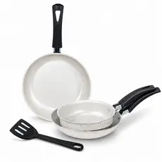 Conjunto De Frigideira Elegance Teflon 3 Peças Antiaderente com Frita Ovo Francesa