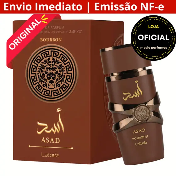 Perfume Árabe Asad Bourbon Masculino Eau de Parfum Original - 100ml