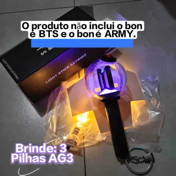 Mini versão BTS quarta geração suporte vara chaveiro Ami stick concerto mesmo estilo chaveiro saco ornamentos