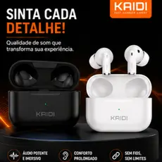 Fone de Ouvido Sem Fio Bluetooth KAIDI KD-780 TWS Para Sua Academia Corrida Original