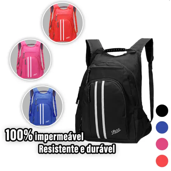 Mochila Escolar Grande100%Impermeável Resistente Durável Bolsa Secreta Notebook Unissex Feminina/Unissex Adulto Infanti