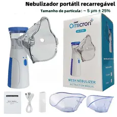 Inalador Nebulizador Portátil Ultrassônico Atomizador De Baixo Nó Para Crianças E Adultos.