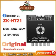 SIENWINY ZK-HT21 Bluetooth 5.0 Placa Amplificadora De Potência 2.1 Canais 160W+160W + 220W Subwoofer TDA7498E