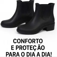 Bota Galocha Feminina  Emborrachada Impermeável Antiderrapante