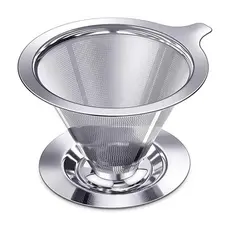 Filtro De Café Coador Café Chá Inox De Alta Qualidade Atóxico Reutilizável Pour Over--Envio imediato