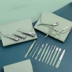 Conjunto de unhas de aço inoxidável, 8 ou 16 peças, com bolsa de armazenamento| Unhas profissionais