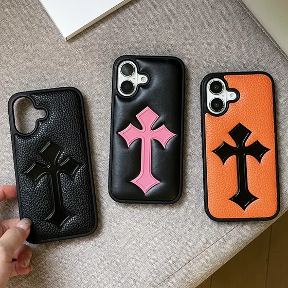 Capa de silicone à prova de choque da marca Maré De Couro, compatível com iPhone 13 14 15 16 Promax. 1YQB