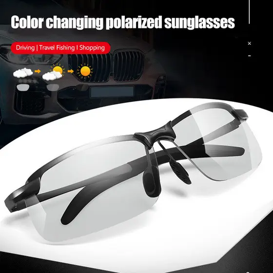 [Mudança Automática de Cor] Adaptive Lens Technology Óculos Polarizados/Proteção UV400/Óculos de Condução/Unissex