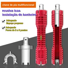 【Multifuncional】Bathroom plumbing wrench Multipurpose household plumbing sink wrench Chave/Canos/Multifuncional